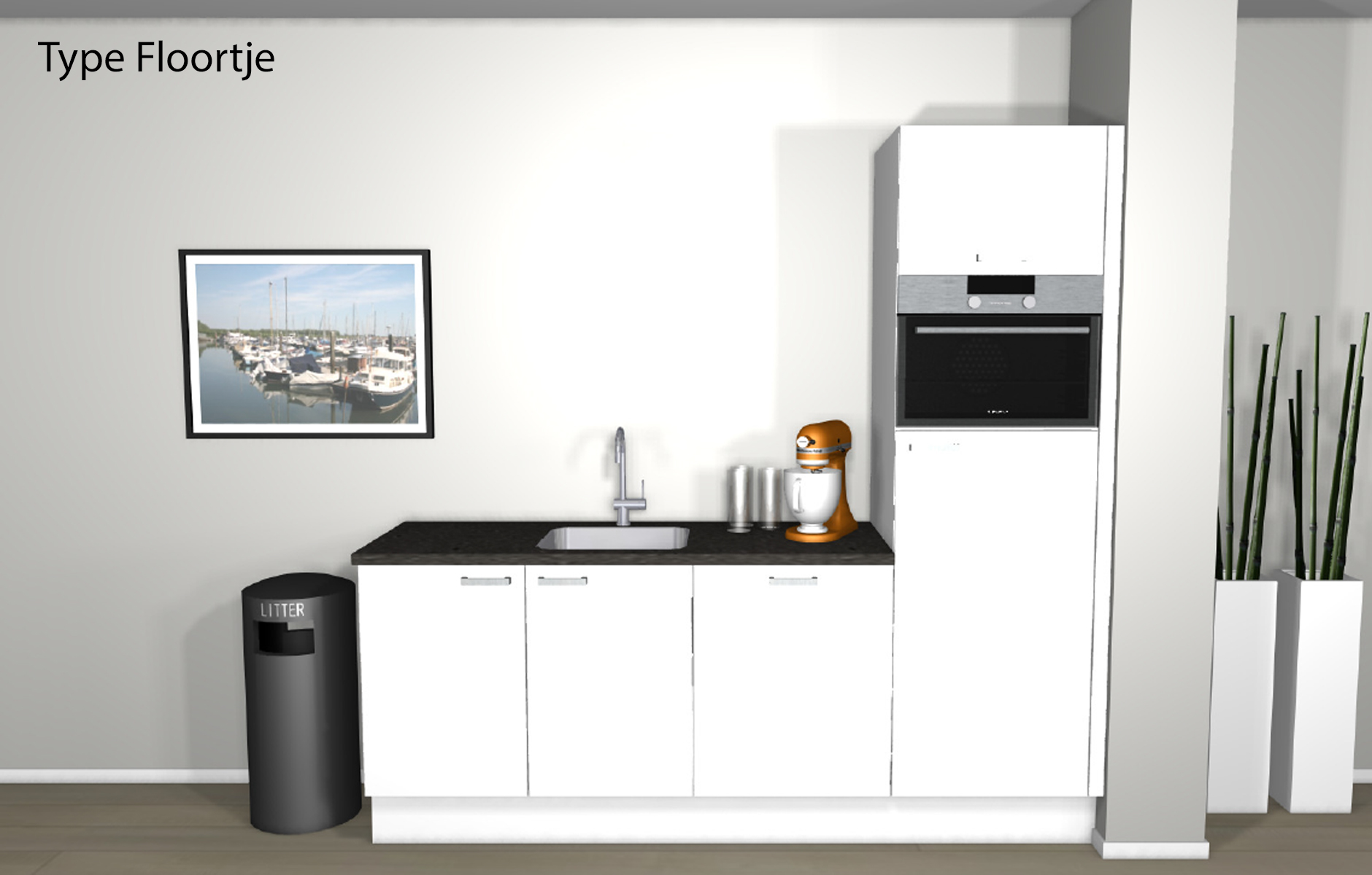Standaard luxe keuken in De Landerijen fase 4